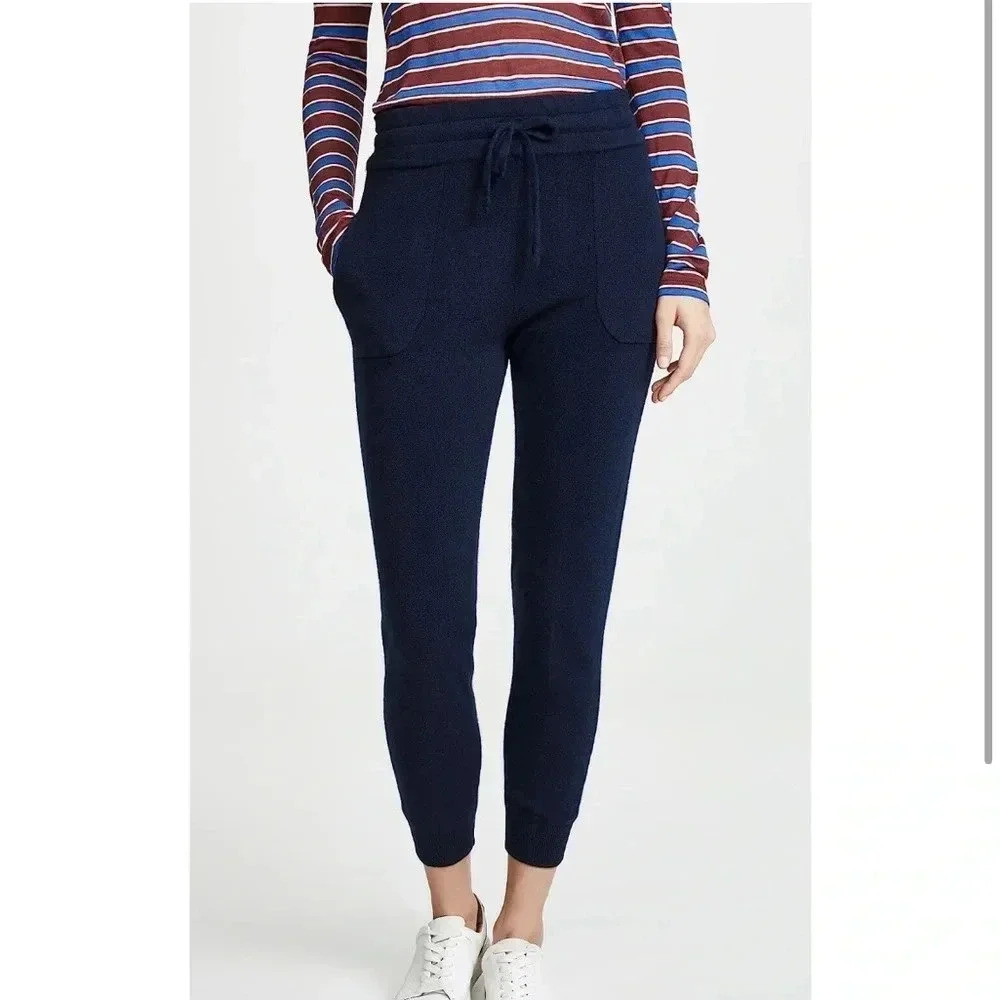 SHOPBOP EUC Bop Basics Navy Blue Cashmere Joggers S
